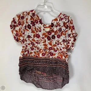 Top Short Sleeve By Maeve In Floral Print, Size: Xs