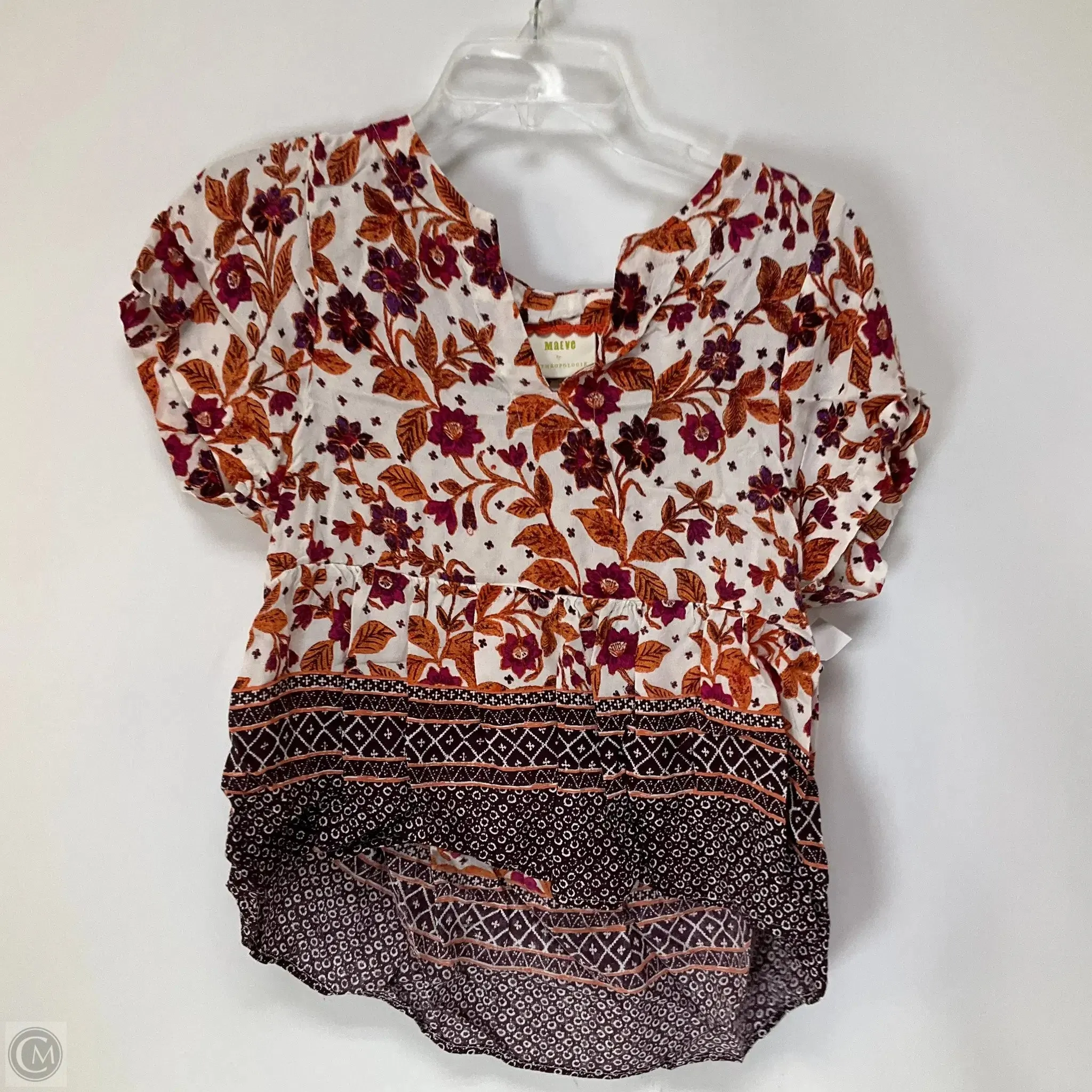 Top Short Sleeve By Maeve In Floral Print, Size: Xs