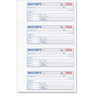 TOPS Money/Rent Receipt Book