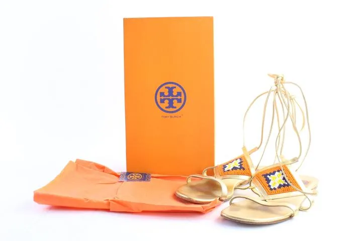 Tory Burch Gladiator Logo Sandals 44MR0515