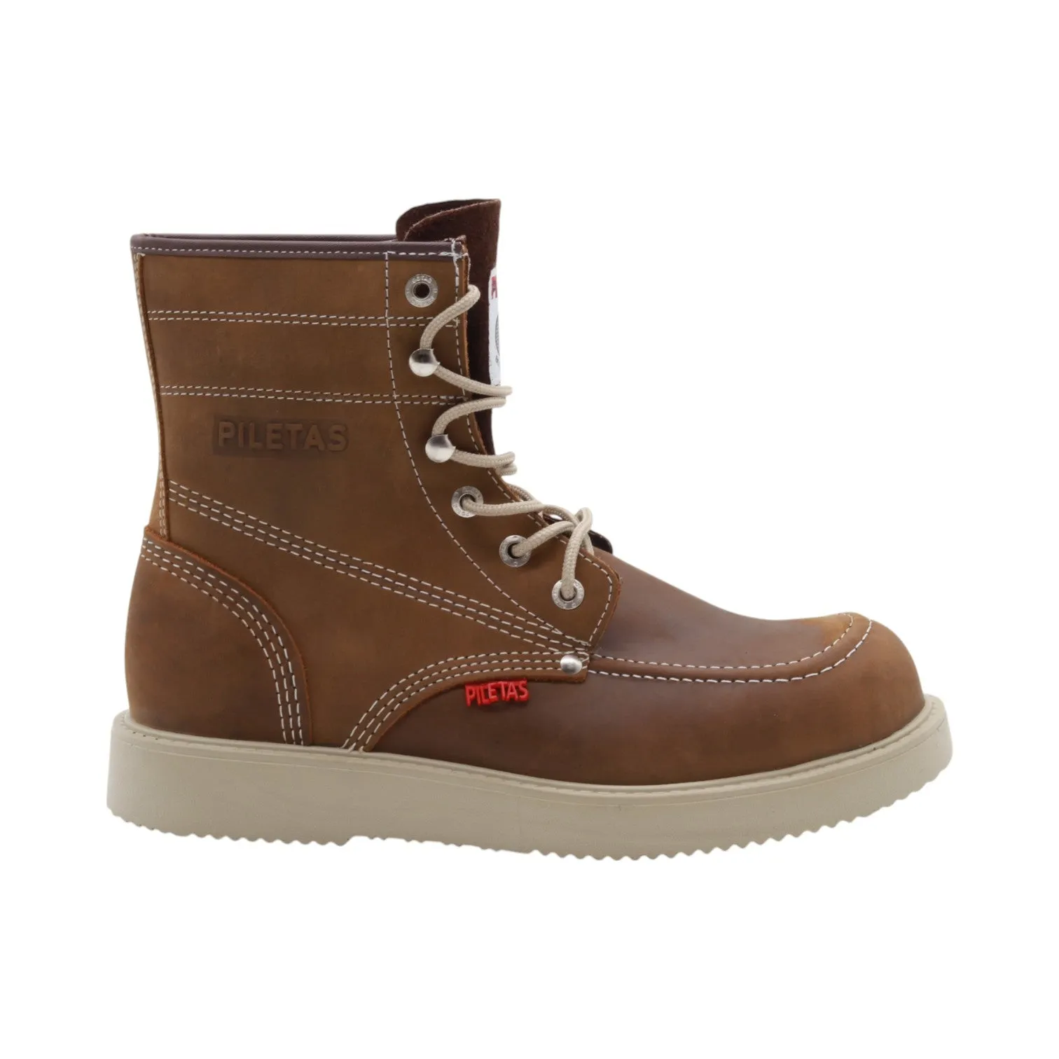 Trooper Men's Ocher Leather Steel Toe Boots