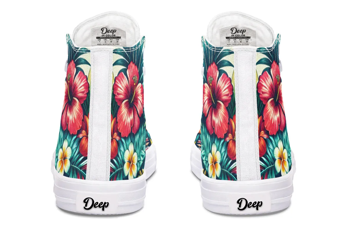 Tropical Flower High Tops