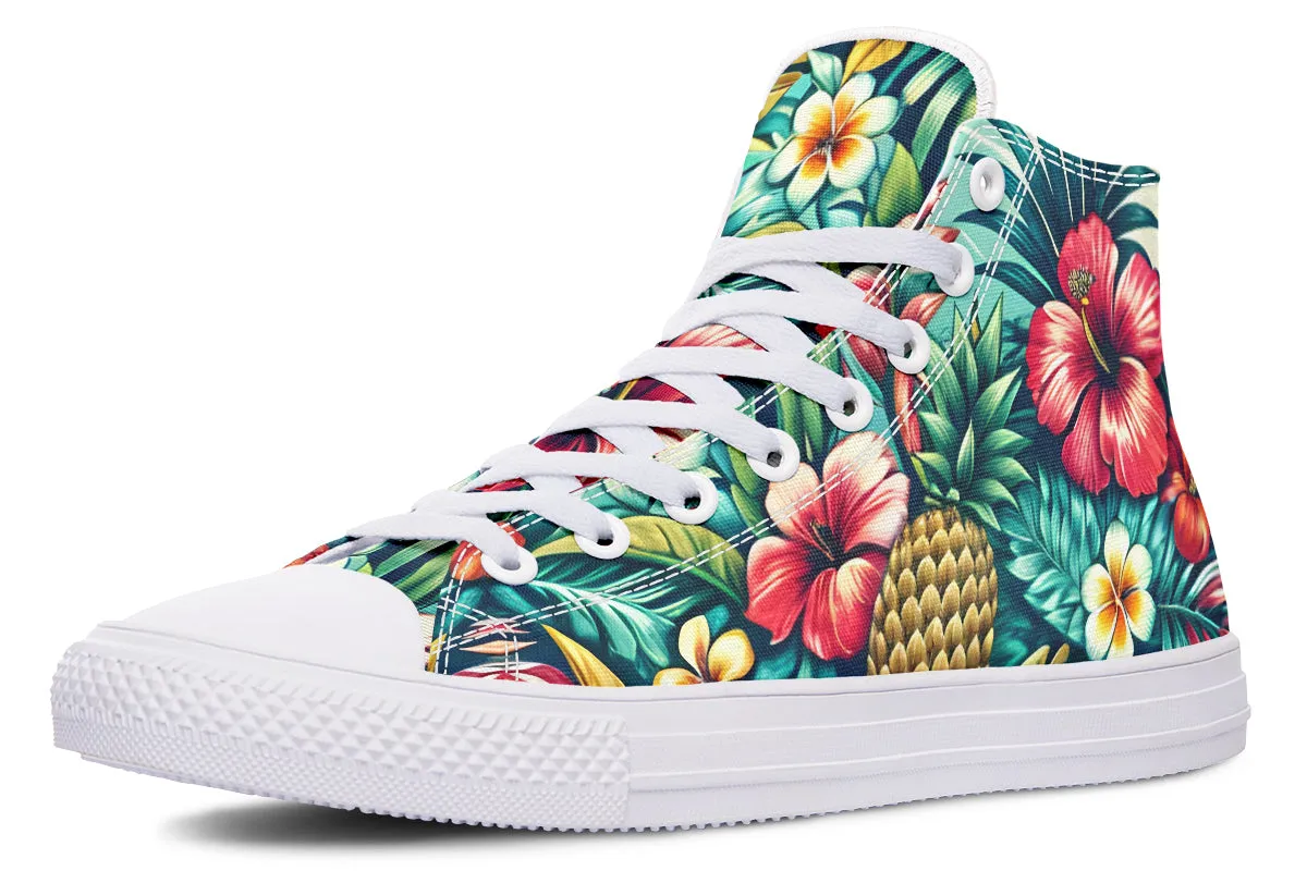 Tropical Flower High Tops