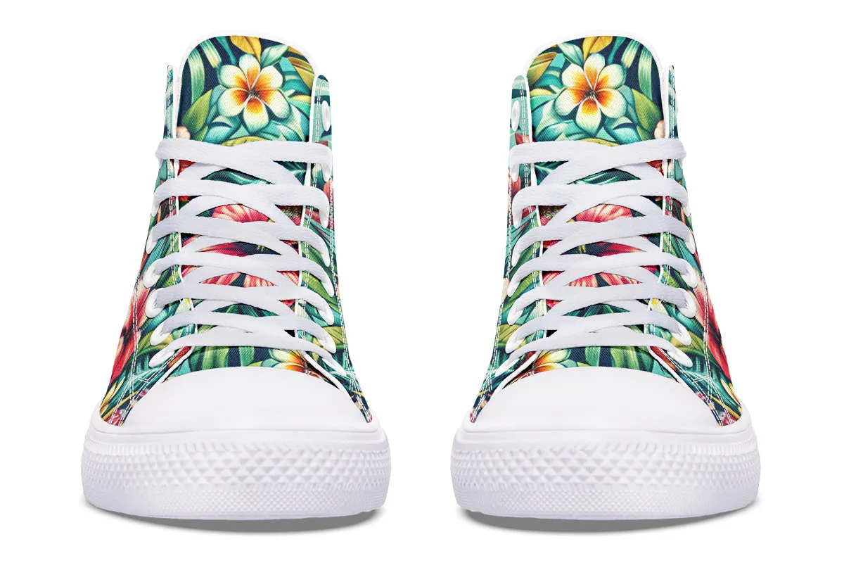 Tropical Flower High Tops