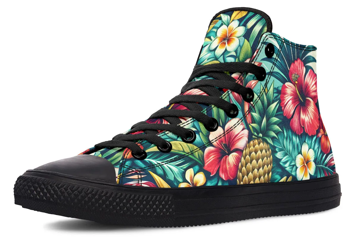 Tropical Flower High Tops