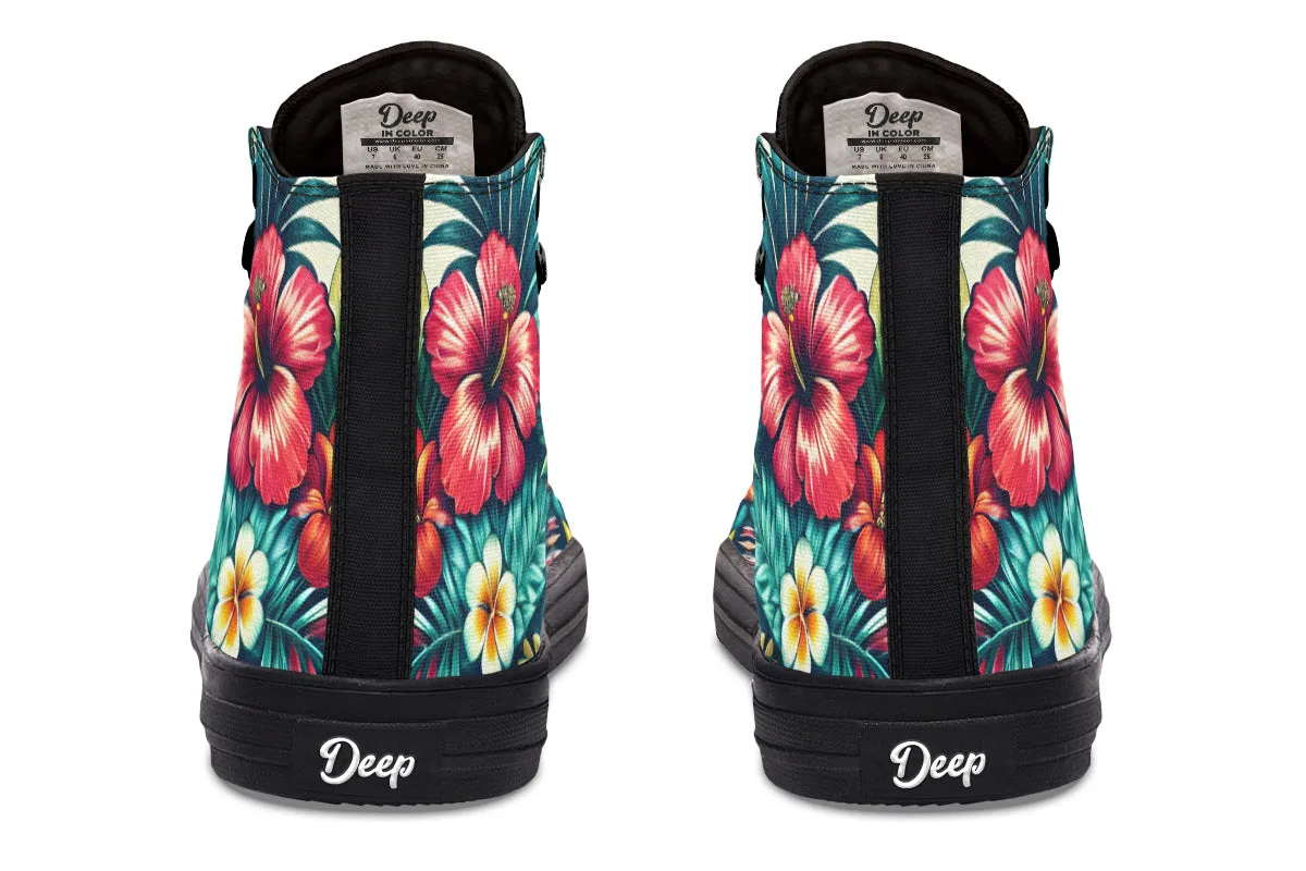 Tropical Flower High Tops
