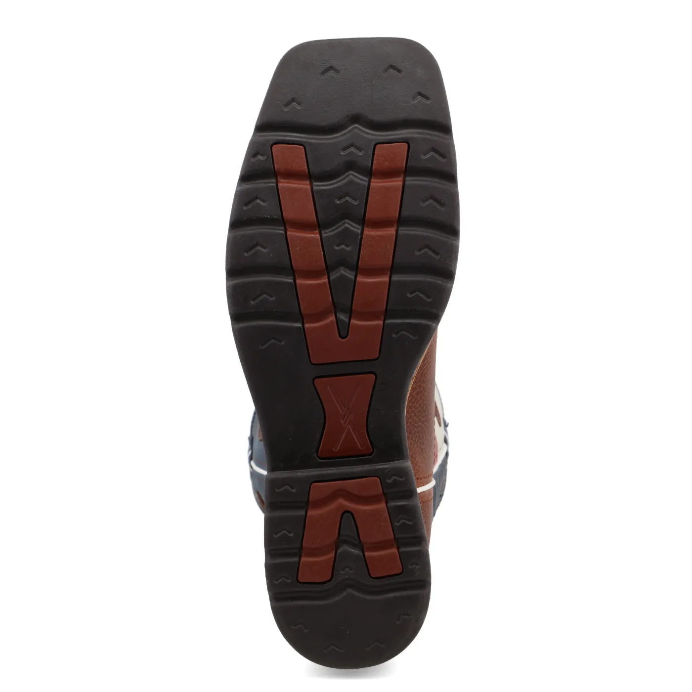 Twisted X Men's 12" Western Work Boot - Brown & Texas Flag