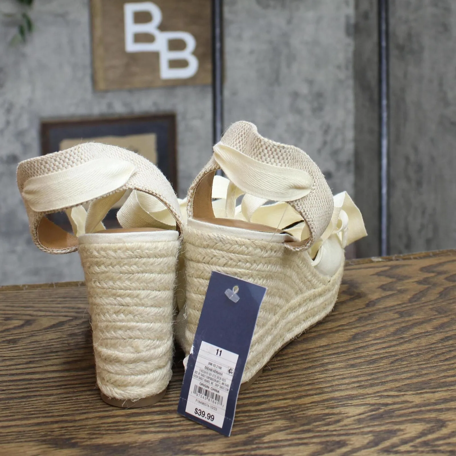 Universal Thread Adriana Ankle Wrap Wedge Heels with Memory Foam Insole 89527945