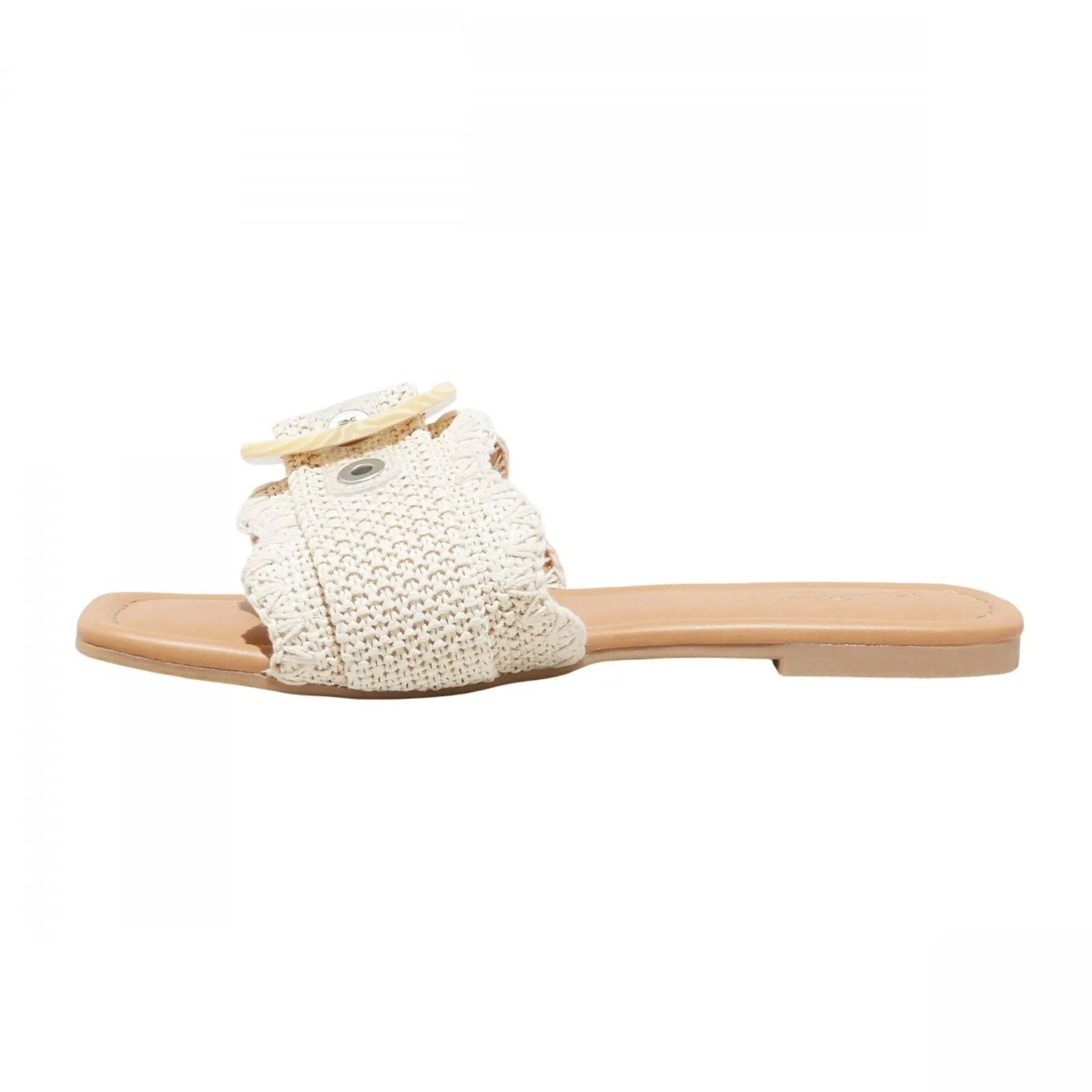 Universal Thread Chrissy Slide Sandals with Memory Foam Insole Beige Brown 10M