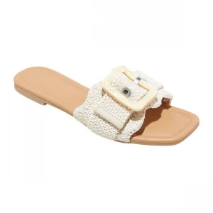 Universal Thread Chrissy Slide Sandals with Memory Foam Insole Beige Brown 10M