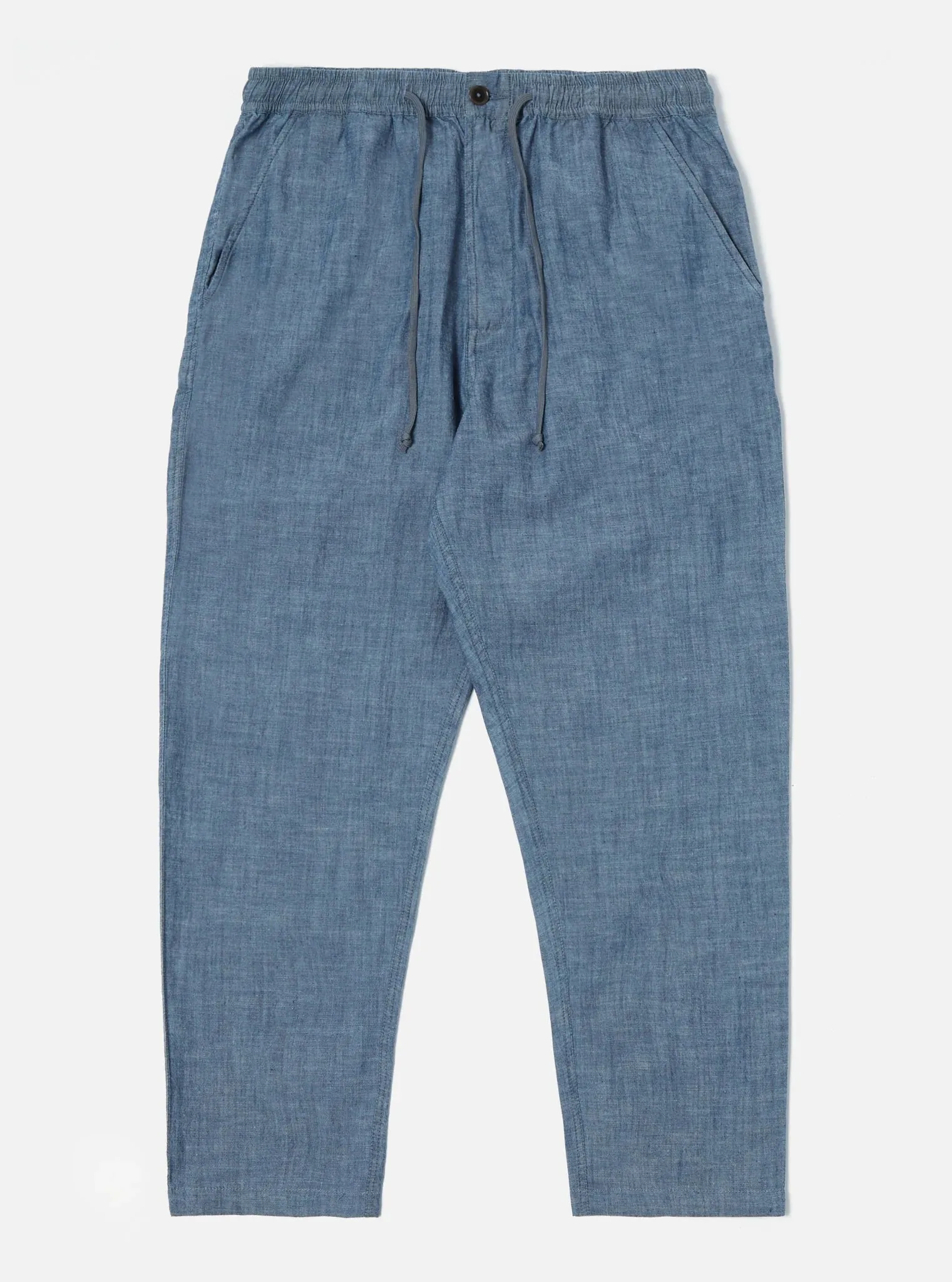【Universal Works】Hi Water Trouser In Indigo Chambray / 淺靛藍水手布 九分 寬鬆褲型