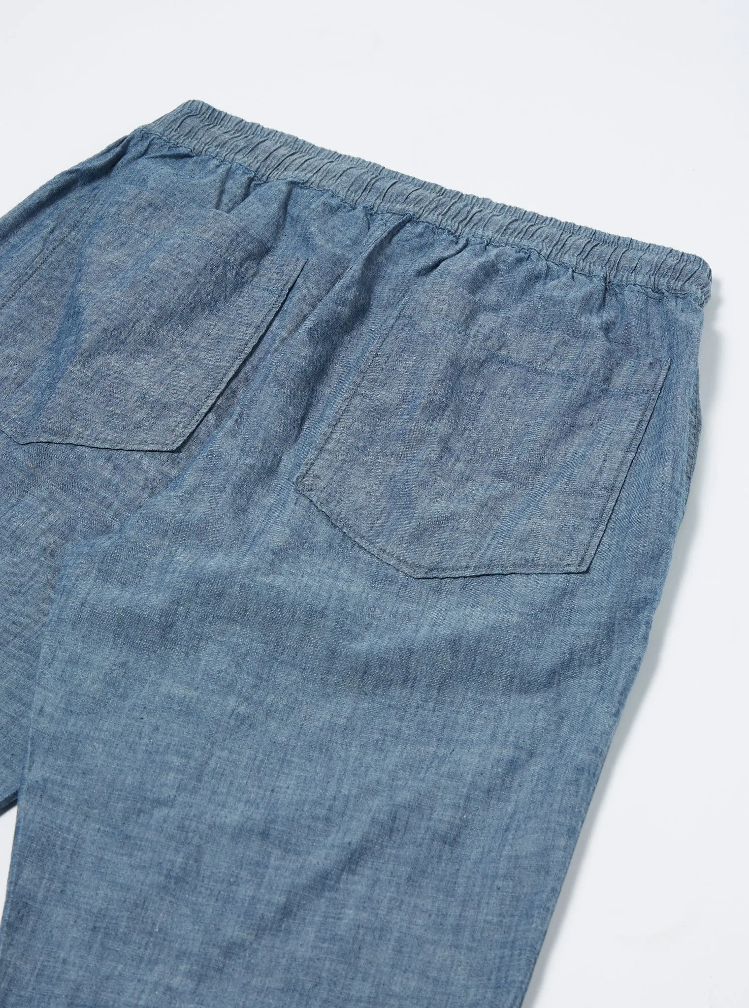 【Universal Works】Hi Water Trouser In Indigo Chambray / 淺靛藍水手布 九分 寬鬆褲型