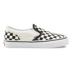 VANS Youth Classic Slip-On (Checkerboard) Black/White