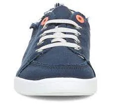 VIONIC PISMO NAVY CANVAS SLIP ON SNEAKER