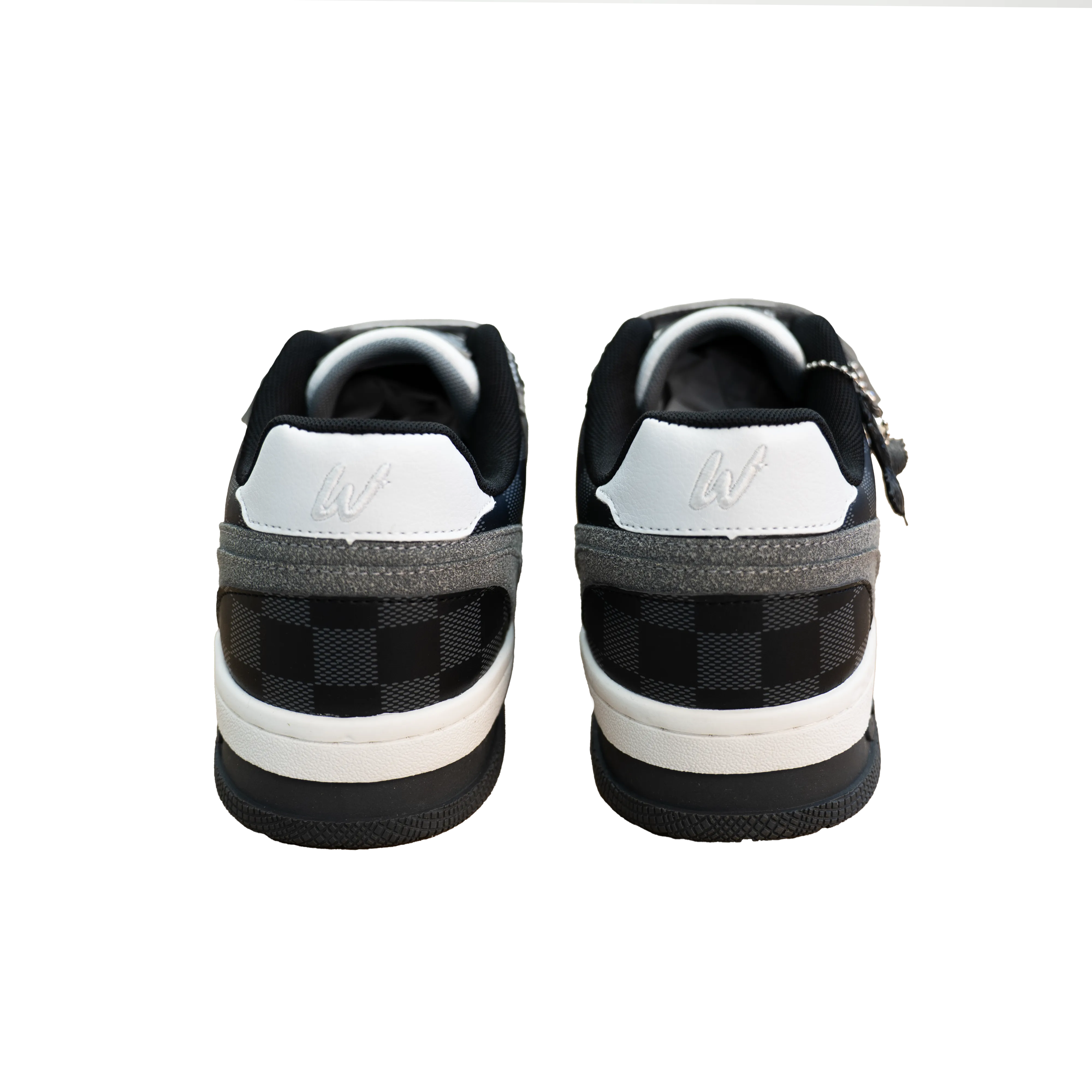 VULTURE STRAP SNEAKERS (BLACK CHECKERBOARD)