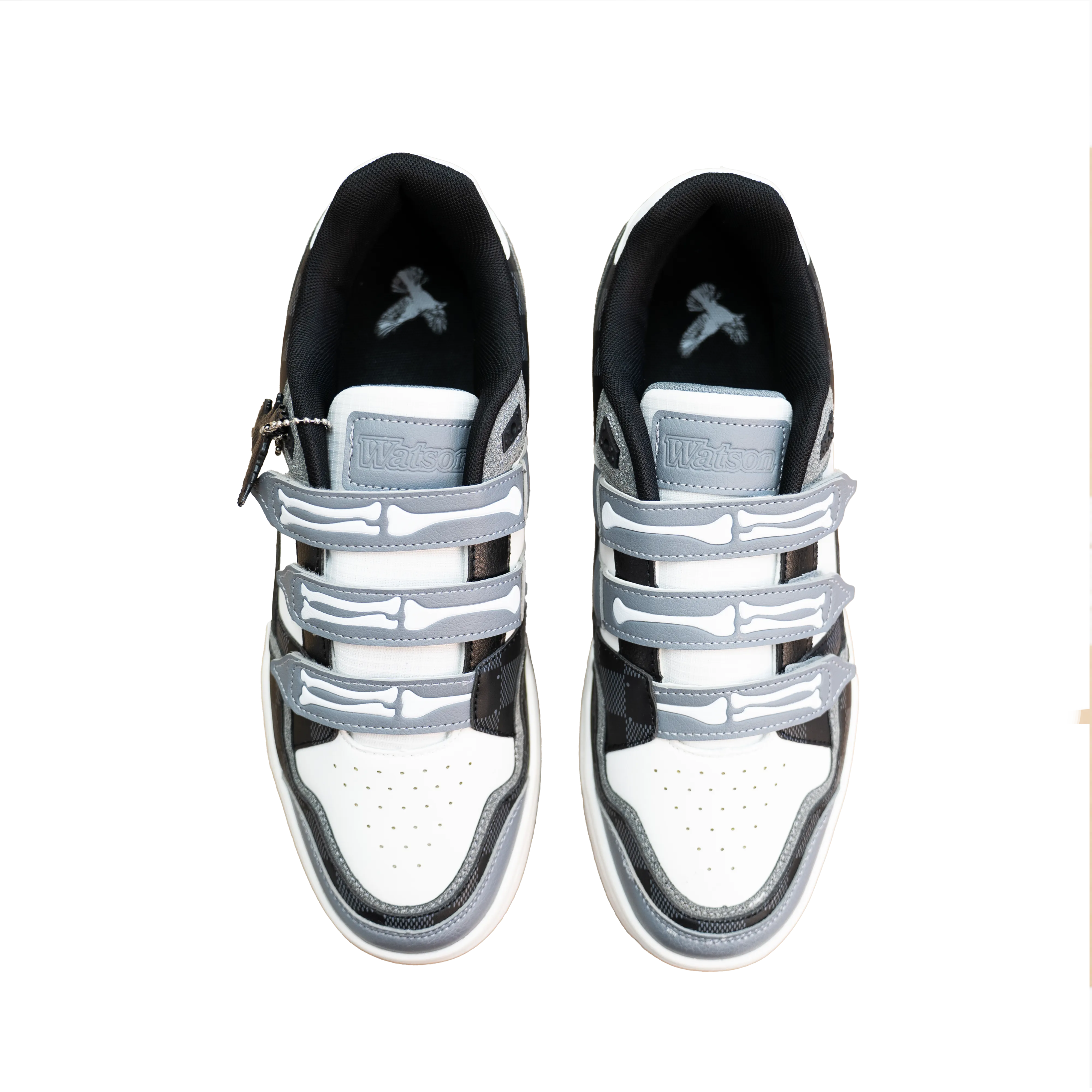 VULTURE STRAP SNEAKERS (BLACK CHECKERBOARD)