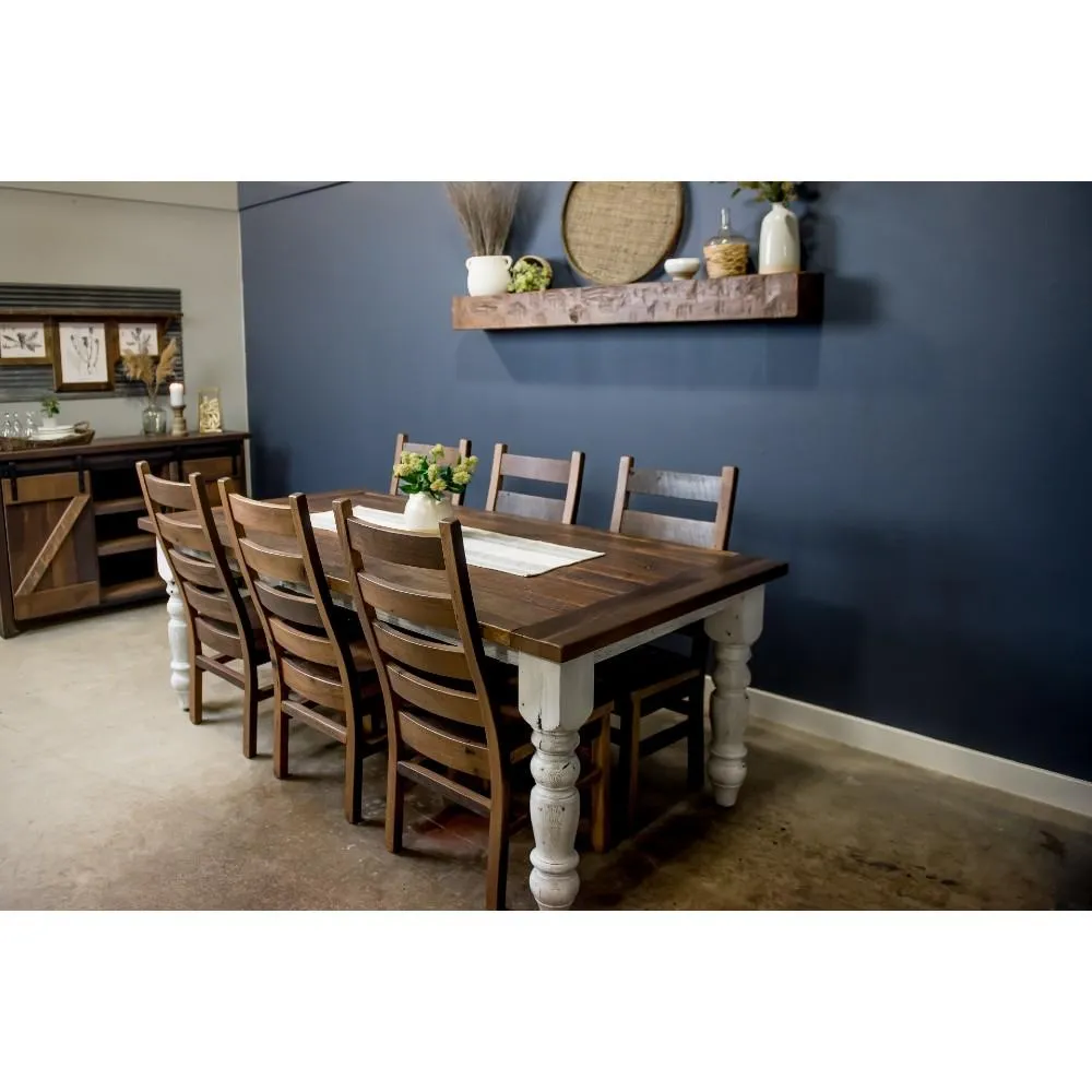 Walden Farmhouse Table White Legs