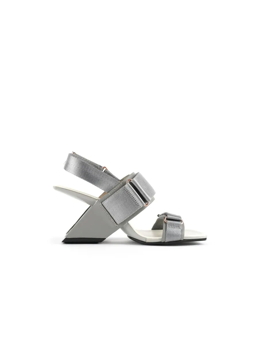 Wedge Heel Summer Slingback Sandal - Silver