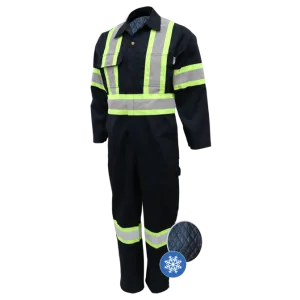 Winter Lined Coverall with Hi-Visibility Striping by GATTS Workwear - Style 791XD4