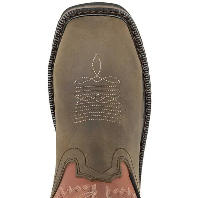 Wolverine Women's Rancher Arrow Steel Toe WP Western Work Boot- Rose- W241052