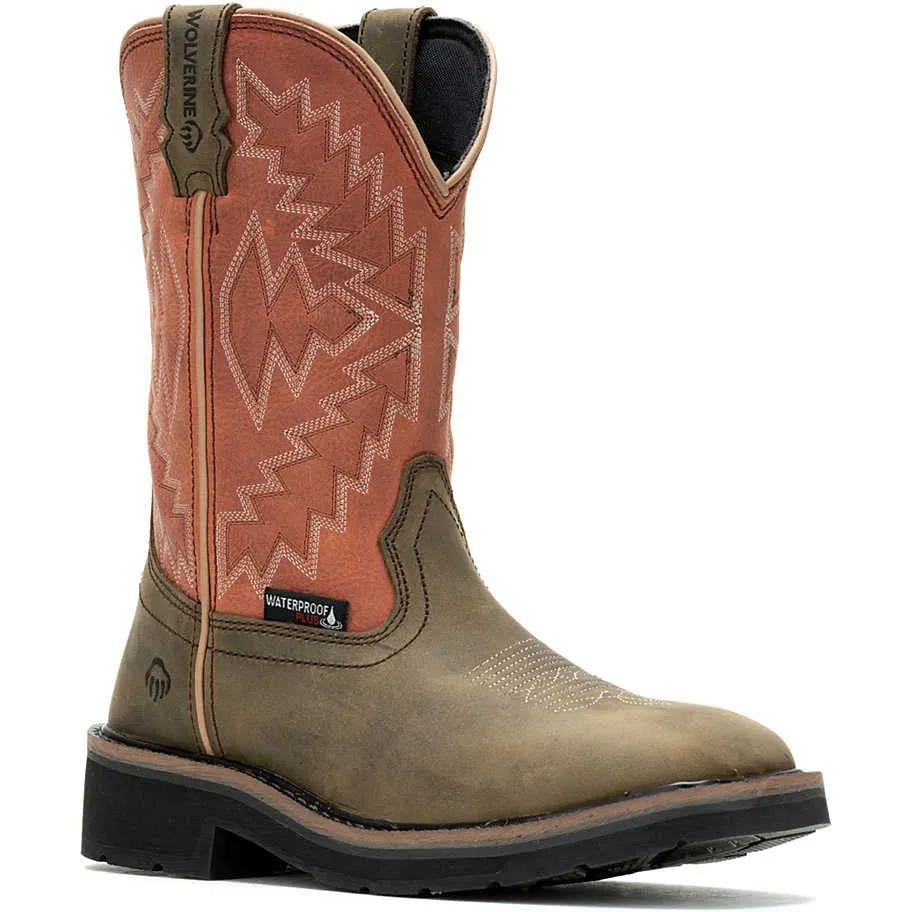 Wolverine Women's Rancher Arrow Steel Toe WP Western Work Boot- Rose- W241052