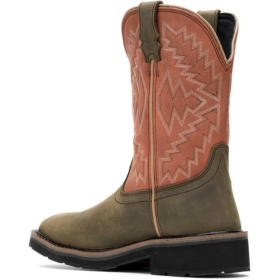 Wolverine Women's Rancher Arrow Steel Toe WP Western Work Boot- Rose- W241052