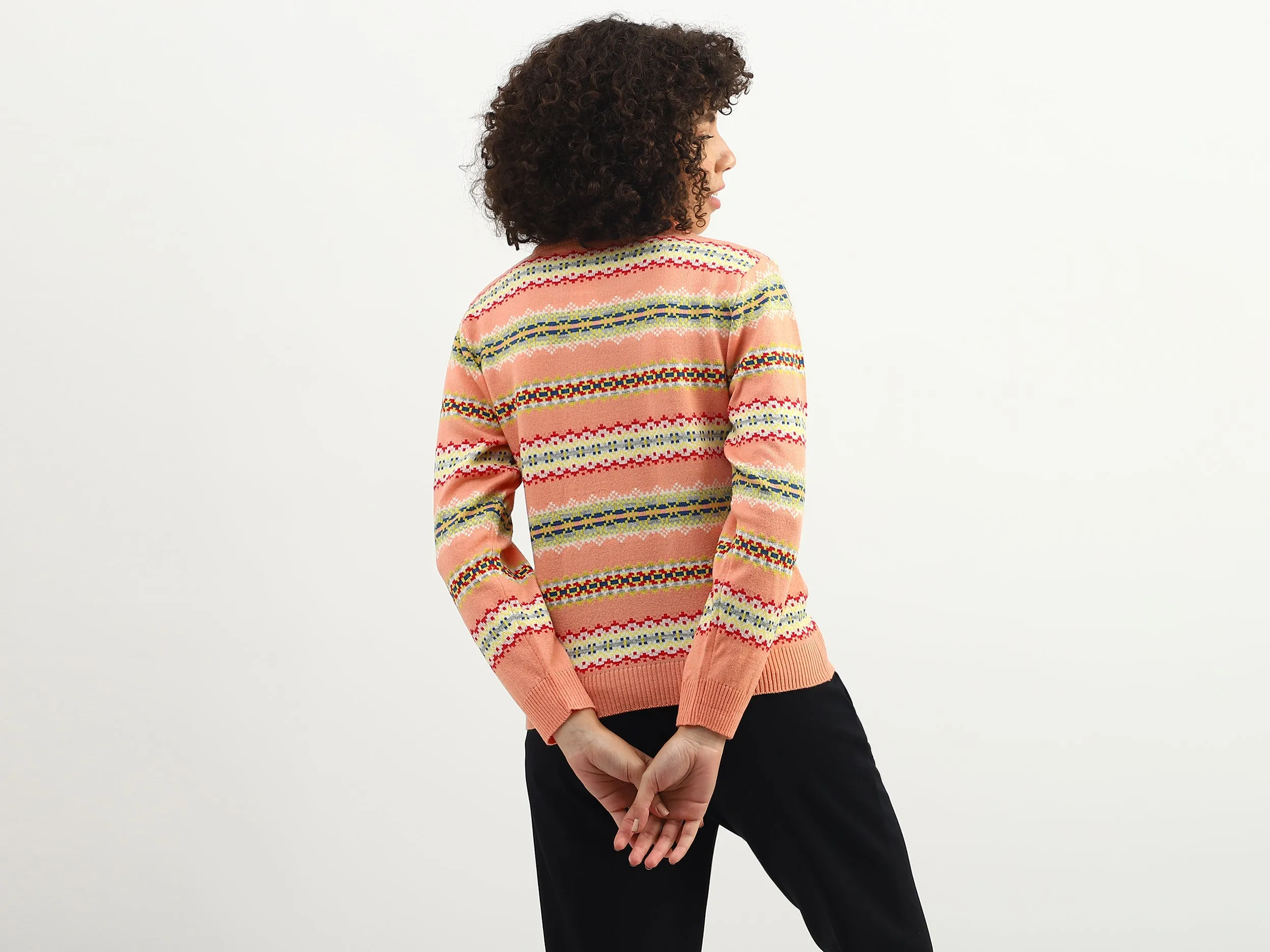 Women Knitted Round Neck Sweater