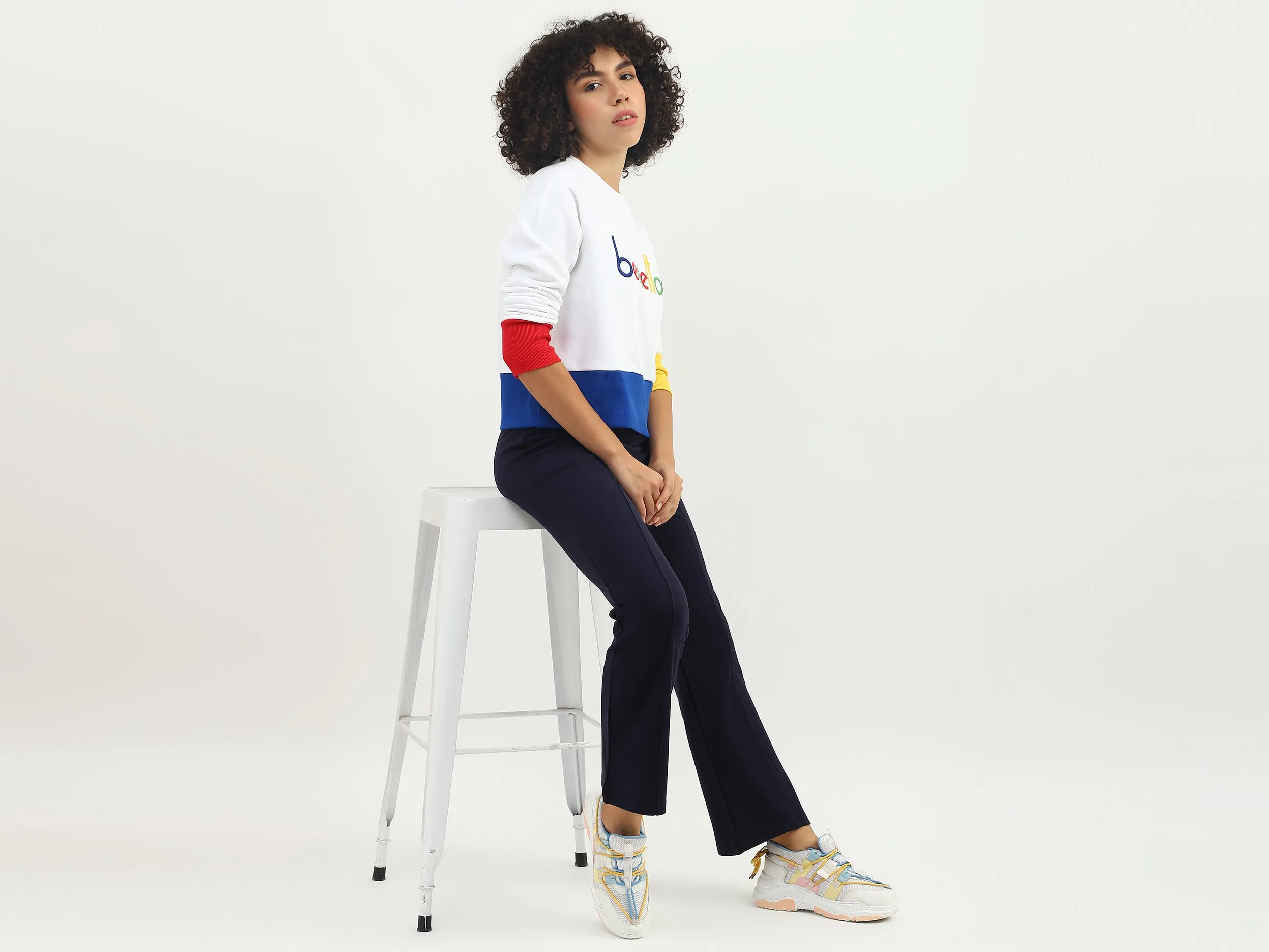 Women Solid Regular Fit Trousers