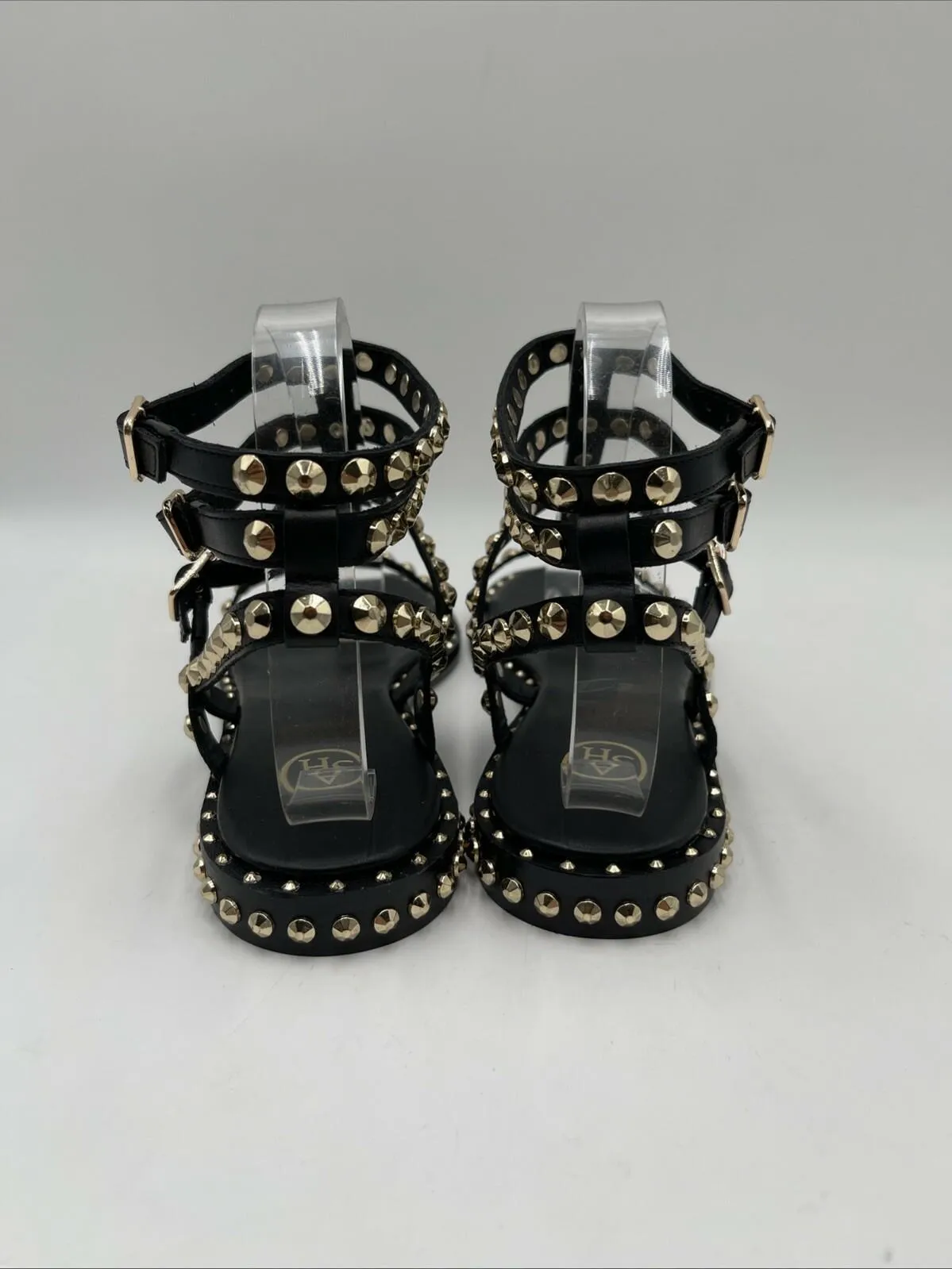 Women’s ASH Playa Gladiator Sandals Black Size 40 - Very Good