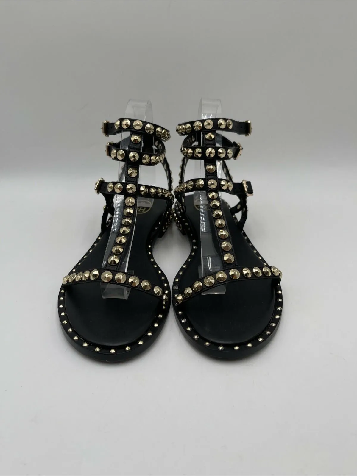 Women’s ASH Playa Gladiator Sandals Black Size 40 - Very Good