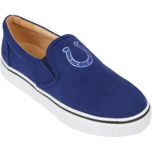 Women's Indianapolis Colts Cuce Royal Suede Slip On Shoe