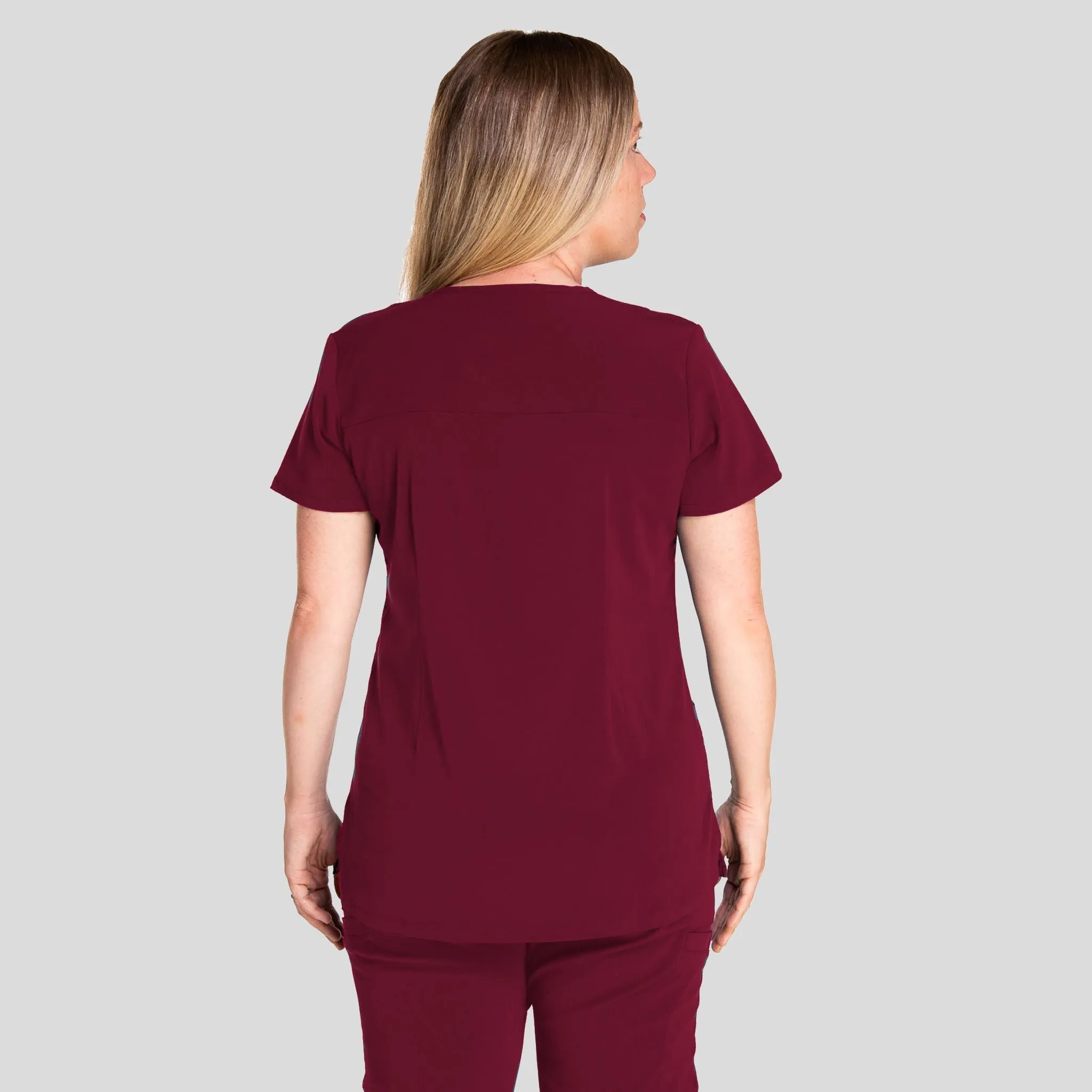 Women’s Mock Wrap Top | Wine