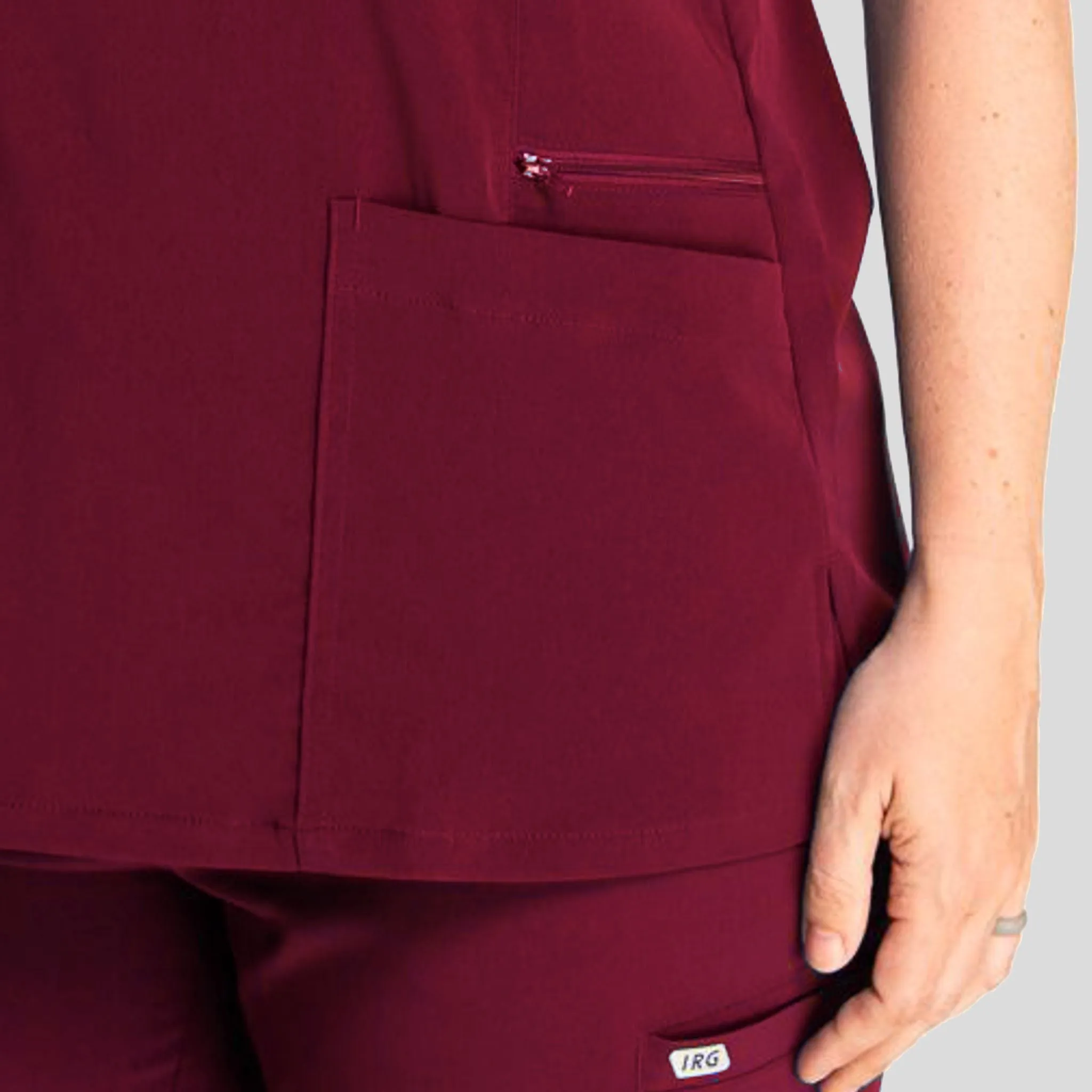 Women’s Mock Wrap Top | Wine