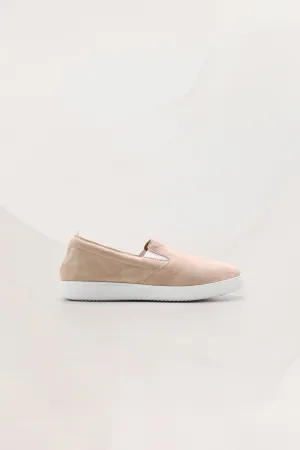 Womens Slip On Sneakers in Sahara Suede