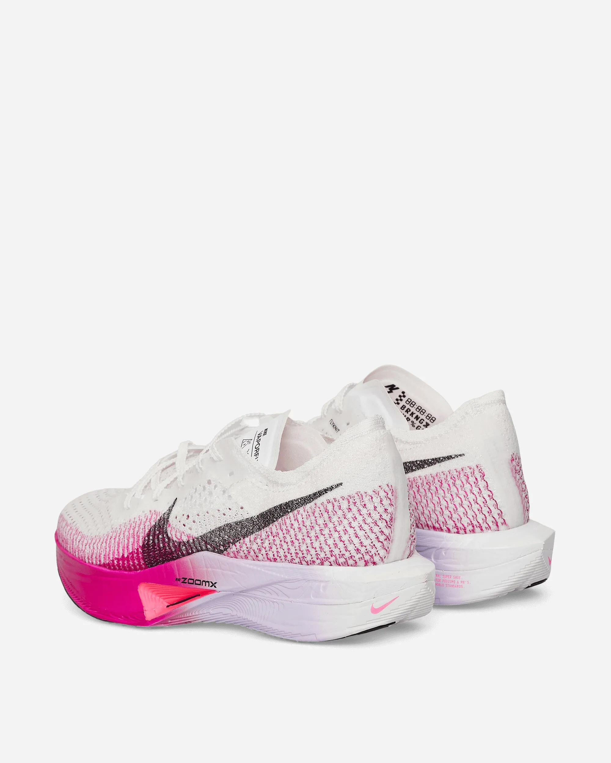 Women's Vaporfly 3 Sneakers White / Purple Agate / Vivid Grape / Black