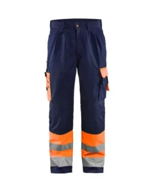 Workwear Hi Vis Driver's Trousers with Knee Pad Pockets and Multi Pockets (Polycotton)-1584