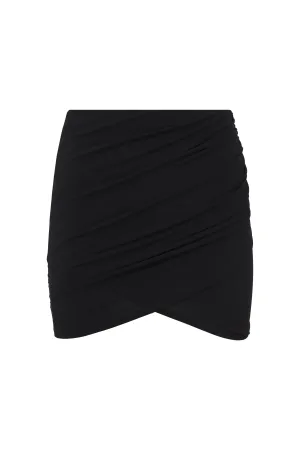 WRAP RUCHED SKIRT