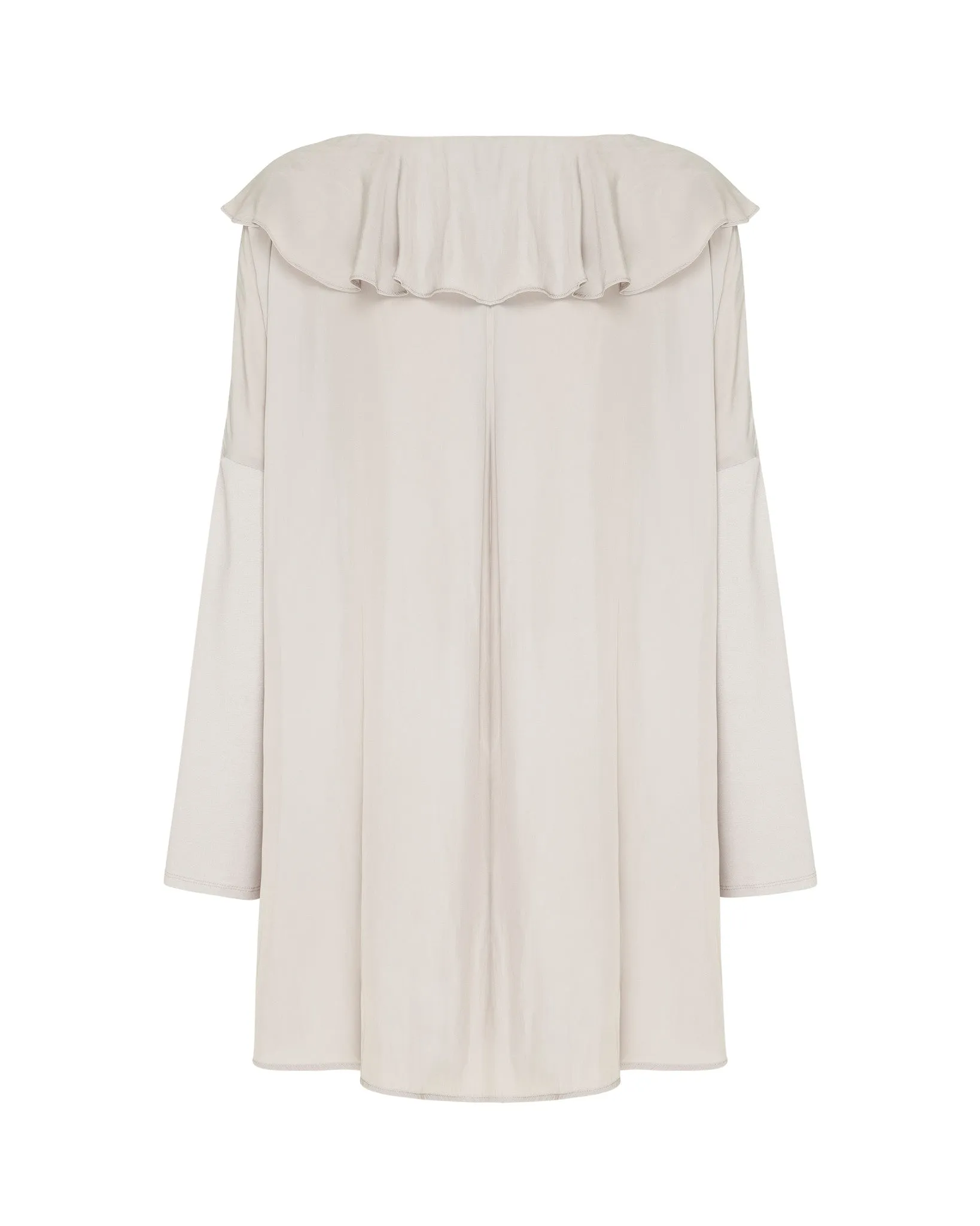 Wrap Ruffle Splice Top- String