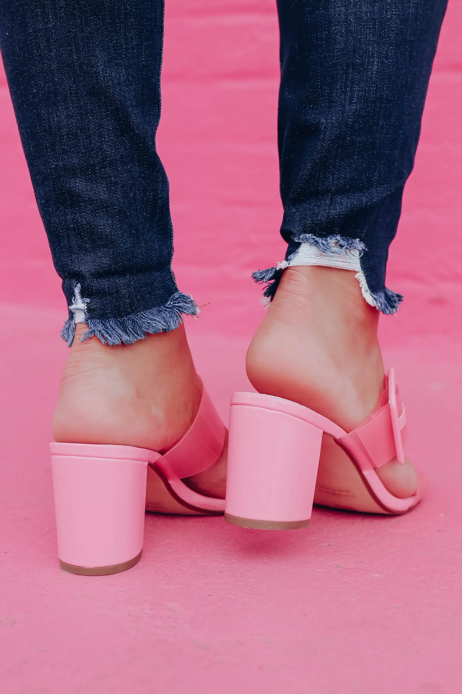 Yippy Block Heel Sandal by Chinese Laundry - Pink