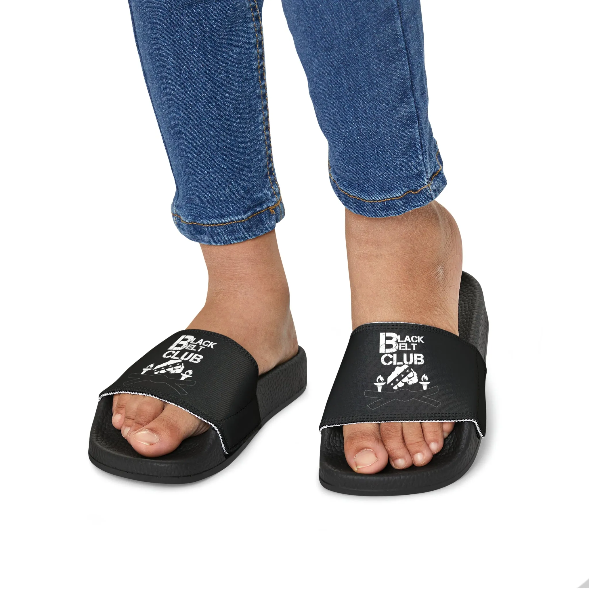 Youth PU Slide Sandals