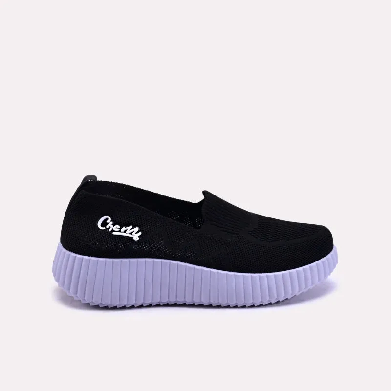 Zoraya Black Platform Slip On Sneakers 0440751