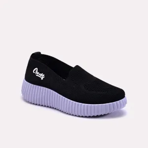 Zoraya Black Platform Slip On Sneakers 0440751