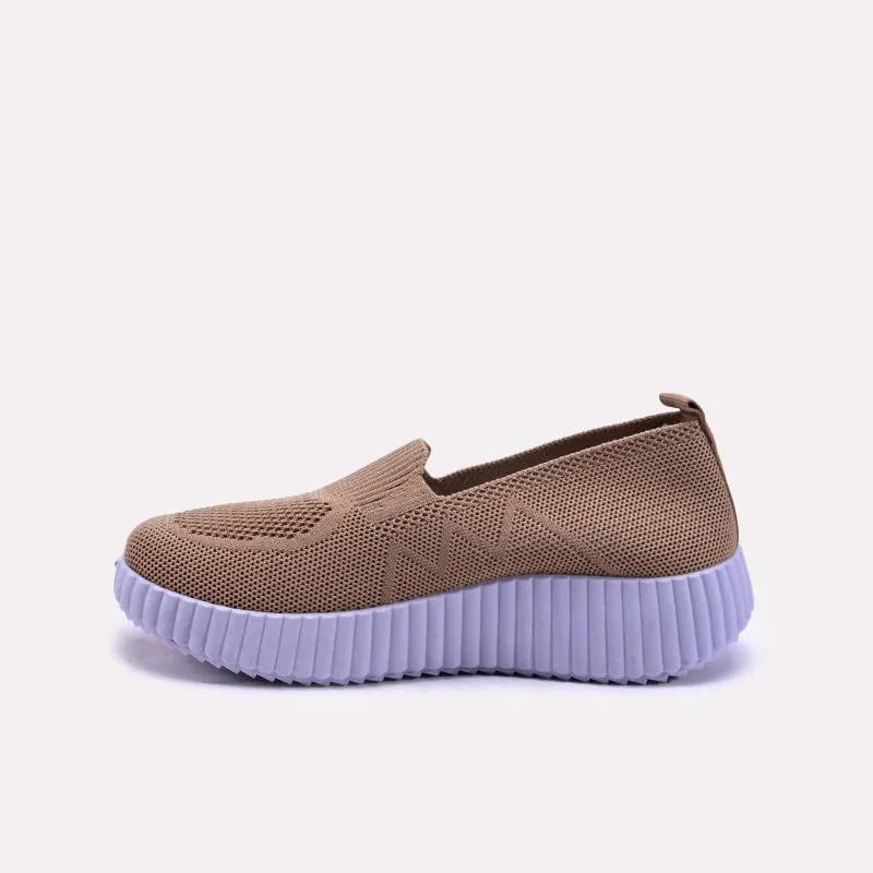 Zoraya Brown Platform Slip On Sneakers 0440751