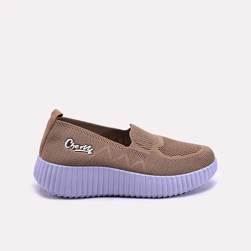 Zoraya Brown Platform Slip On Sneakers 0440751
